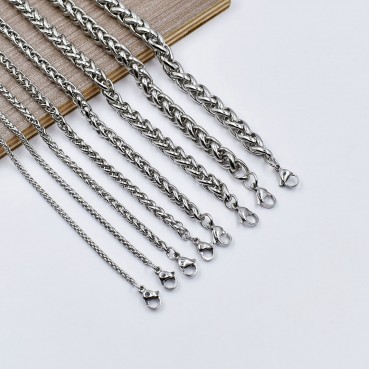 Basket chain, pearl necklace/flower basket chain, men's domineering and rough titanium steel chain