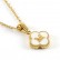 New Clover Pendant Stainless Steel 18K Gold Necklace Ins Style European and American Simple Shell Letter Clavicle Chain Necklace