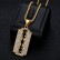 Hot selling hip-hop HOPHIP jewelry, titanium steel gold-plated diamond inlaid shaver blade pendant necklace