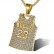 HIPHOP Jewelry Titanium Steel Gold Plated Diamond Set Jordan 23 jersey pendant