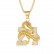 HIPHOP Jewelry Titanium Steel Gold Plated Diamond Set Digital Disk Snake Pendant Necklace