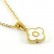 New Clover Pendant Stainless Steel 18K Gold Necklace Ins Style European and American Simple Shell Letter Clavicle Chain Necklace