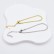 Snake chain gold necklace design sense neck chain lock bone chain women's summer necklace blade chain