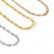 Snake chain tricolor chain does not fade, creatively woven titanium steel lock chain, fashionable and luxurious stainless steel gold bracelet