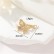 Simple and high-end color zirconia butterfly pendant DIY jewelry necklace bracelet 14K accessories wholesale