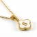 New Clover Pendant Stainless Steel 18K Gold Necklace Ins Style European and American Simple Shell Letter Clavicle Chain Necklace