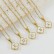 New Clover Pendant Stainless Steel 18K Gold Necklace Ins Style European and American Simple Shell Letter Clavicle Chain Necklace