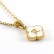 New Clover Pendant Stainless Steel 18K Gold Necklace Ins Style European and American Simple Shell Letter Clavicle Chain Necklace