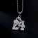 HIPHOP Jewelry Titanium Steel Gold Plated Diamond Set Digital Disk Snake Pendant Necklace