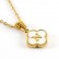 New Clover Pendant Stainless Steel 18K Gold Necklace Ins Style European and American Simple Shell Letter Clavicle Chain Necklace