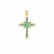 Vintage cross pendant with micro inlaid zircon necklace pendant DIY jewelry accessories wholesale