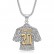 HIPHOP Jewelry Titanium Steel Gold Plated Diamond Set Football MESSI Messi No. 30 jersey pendant necklace