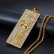 Hip hop HIPHOP Jewelry Titanium Steel Gold Plated Diamond Set USD Pendant Necklace