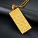 Hip hop HIPHOP Jewelry Titanium Steel Gold Plated Diamond Set USD Pendant Necklace