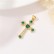 Vintage cross pendant with micro inlaid zircon necklace pendant DIY jewelry accessories wholesale