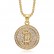 New West Coast Hip Hop Titanium Steel Casting Vacuum Gold Plated Bitcoin B Letter Pendant Necklace