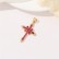 Vintage cross pendant with micro inlaid zircon necklace pendant DIY jewelry accessories wholesale