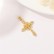 Vintage cross pendant with micro inlaid zircon necklace pendant DIY jewelry accessories wholesale